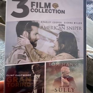 3 movie collection- American Sniper, Sully & Gran Torino